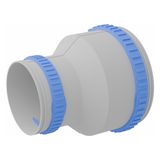 Муфта переходная ТИХОНЯ СПВ ПЭ МП-200/160 из АБС-пластика для СПВ ПЭ с 2 фиксирующими кольцами, с D200 на D160