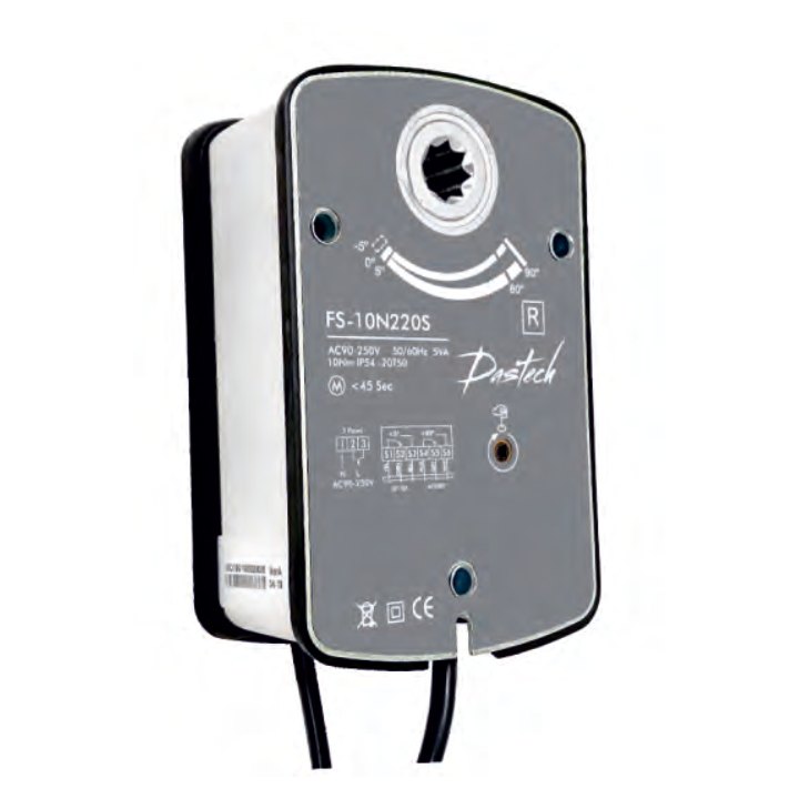 Электропривод Dastech FS-15N220S 15 Н·м, 230 В, для клапанов дымоудаления
