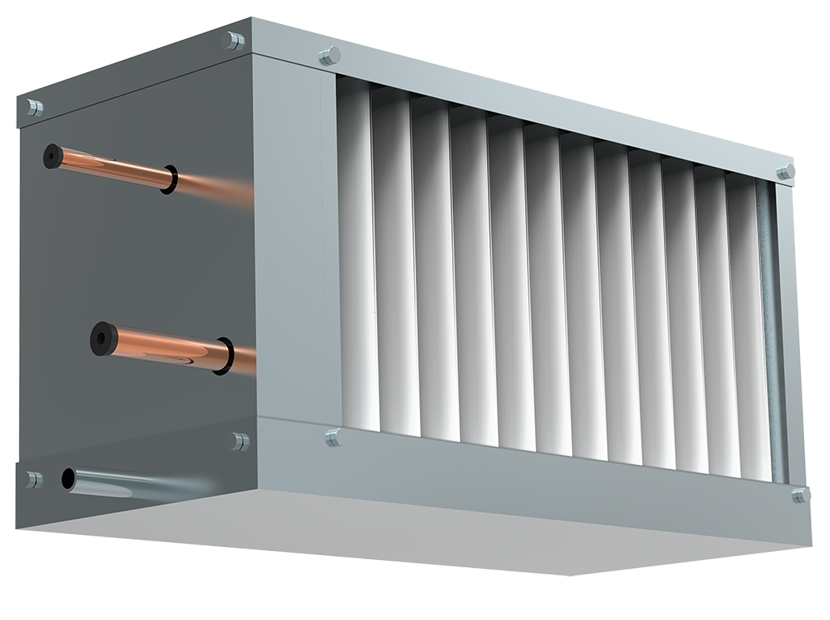 Фреоновый охладитель для прямоугольных каналов WHR-R 500*250-3