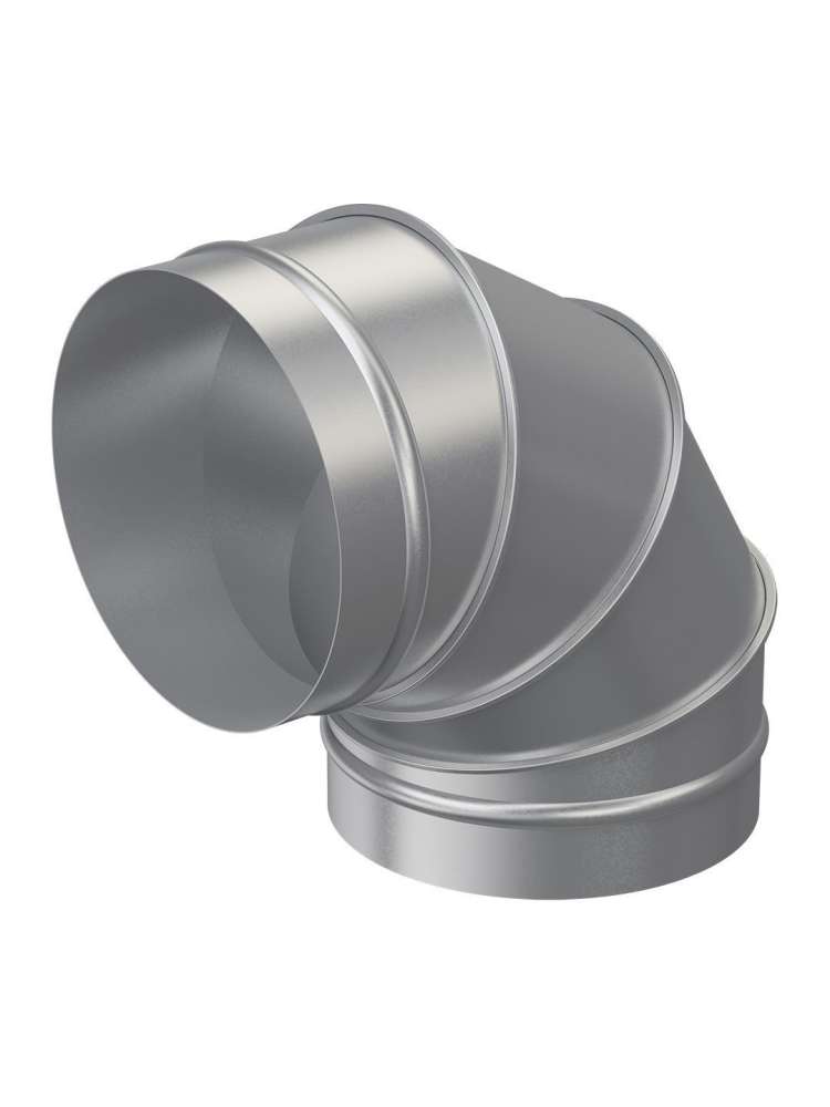 Отвод OTG D125 90° оцинкованная сталь ERA PRO