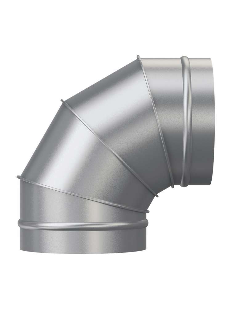 Отвод OTG D125 90° оцинкованная сталь ERA PRO