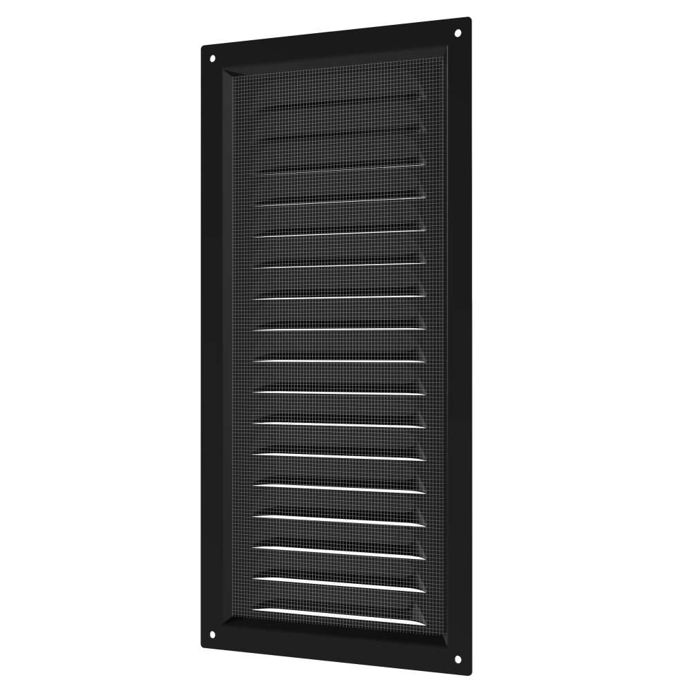 Решетка вентиляционная МЭ сетка 150х300 окрашенная сталь Black ERA