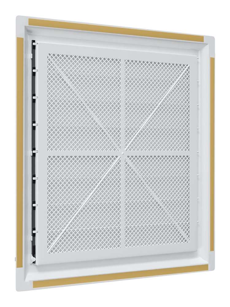Решетка вентиляционная AIRVENT регулируемая жалюзи 402х442 пластик ERA