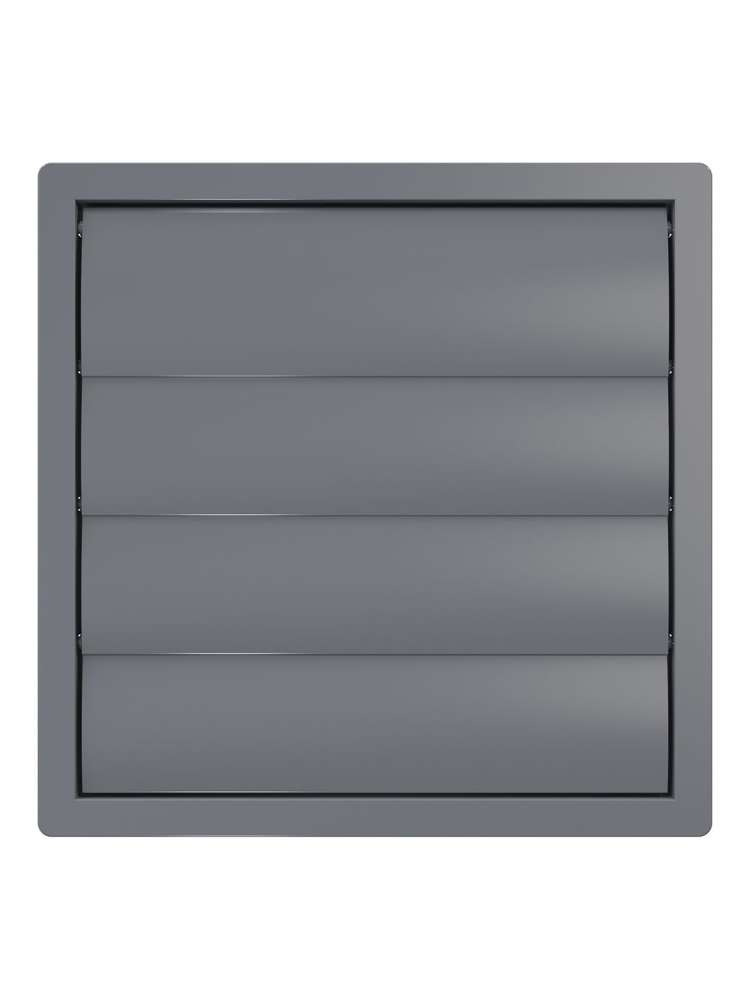 Выход стенной КФ фланец D355 жалюзи 410x410 ASA Gray ERA STREETLINE