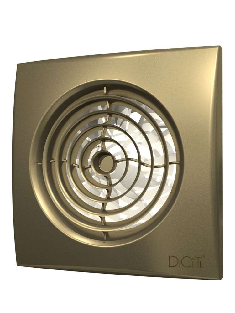 Вентилятор накладной AURA D100 обратный клапан Champagne DICITI