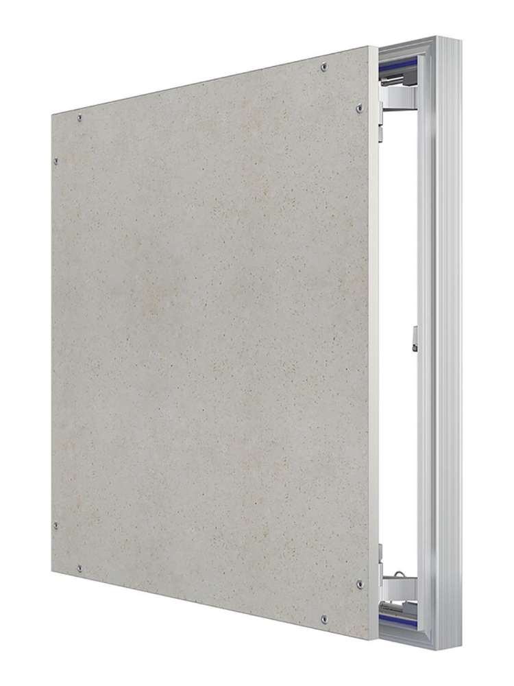 Люк ревизионный D C ERAmo Optimum 600х600 скрытый монтаж петля алюминий EVECS
