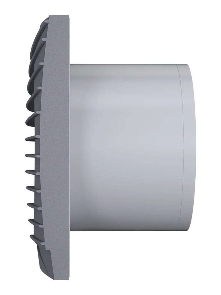 Вентилятор накладной SILENT D125 обратный клапан Dark gray metal DICITI