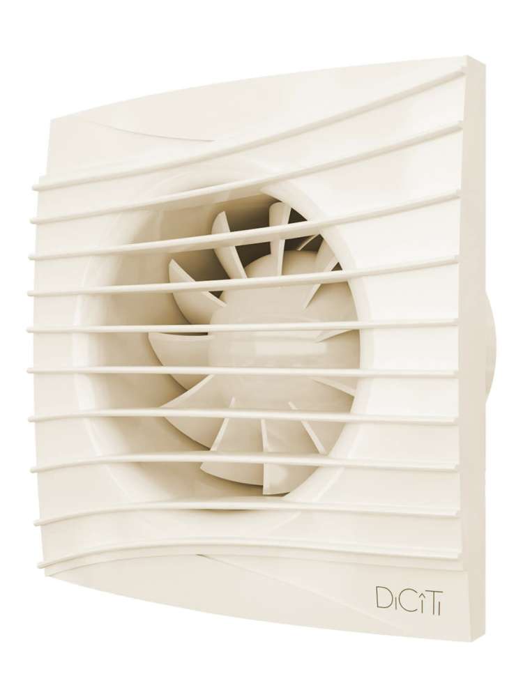 Вентилятор накладной SILENT D125 обратный клапан Ivory DICITI