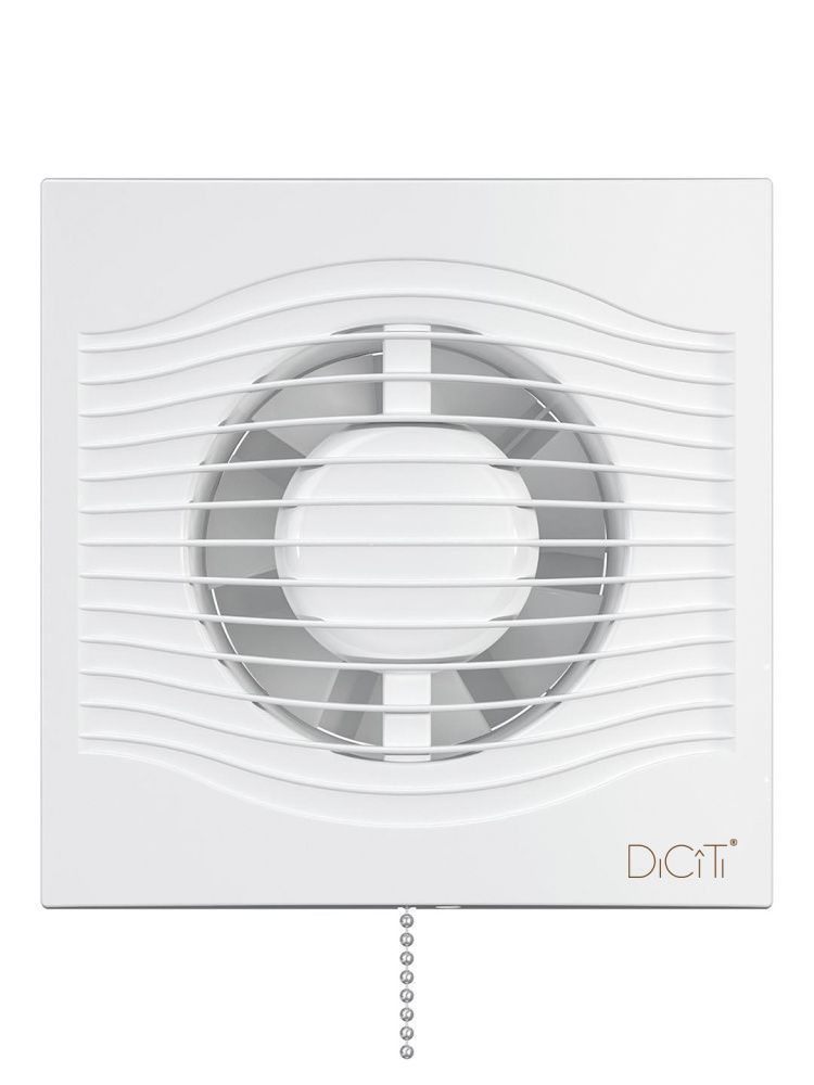 Вентилятор накладной SLIM D100 обратный клапан тяговый выключатель DICITI
