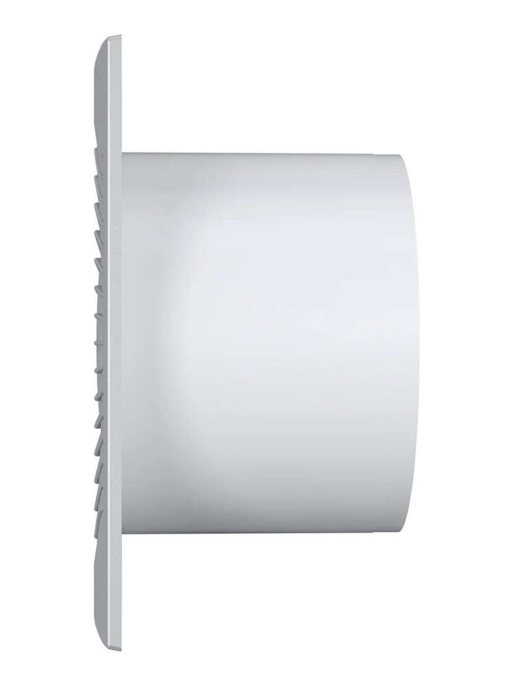 Вентилятор накладной SLIM D125 обратный клапан Gray metal DICITI