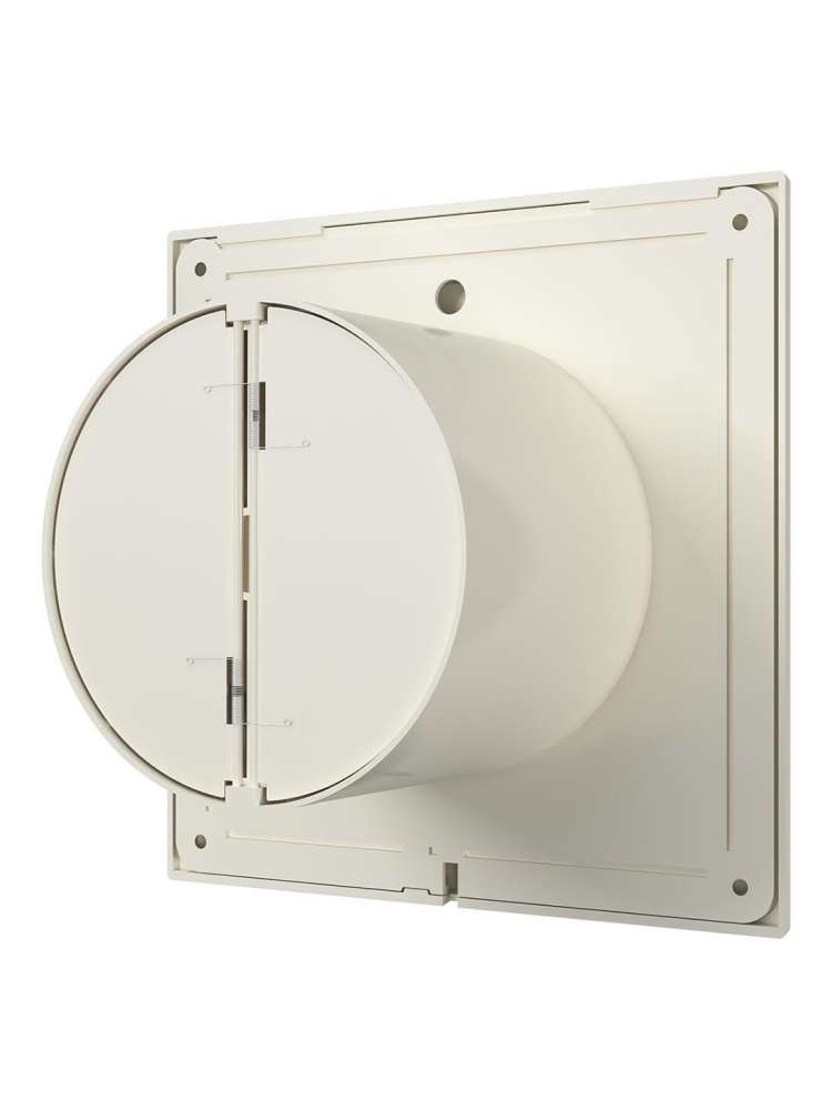 Вентилятор накладной SLIM D125 обратный клапан Ivory DICITI