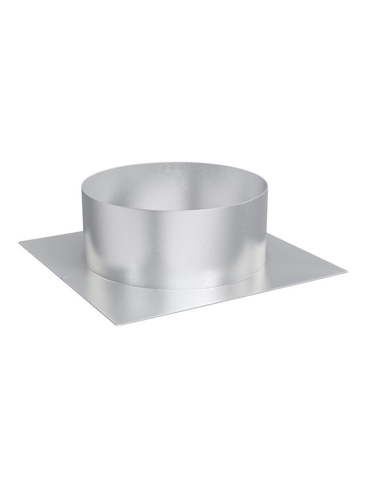 Плоское основание ТДПО, D100, 295х295, оцинкованная сталь ERA