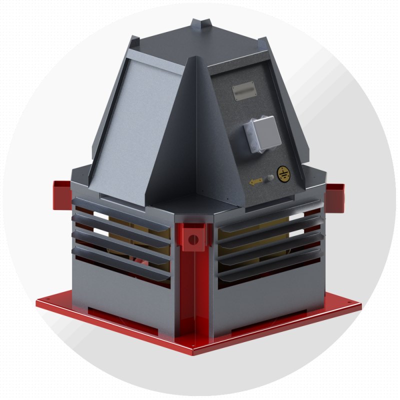 Крышный вентилятор дымоудаления ВКРС-ДУ №9, Ø900 мм Крышный вентилятор дымоудаления ВКРС-ДУ №9, Ø900 мм