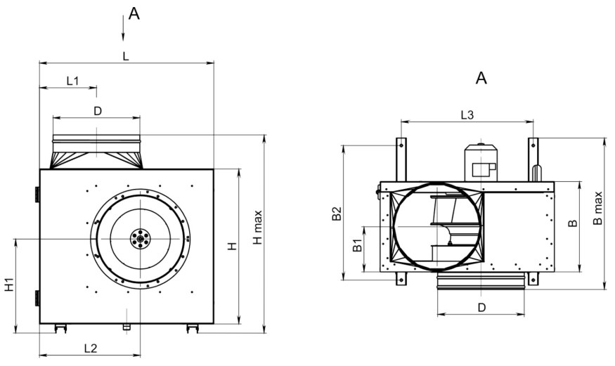Вентилятор кухонный вытяжной Supervent KF-S 560 4D