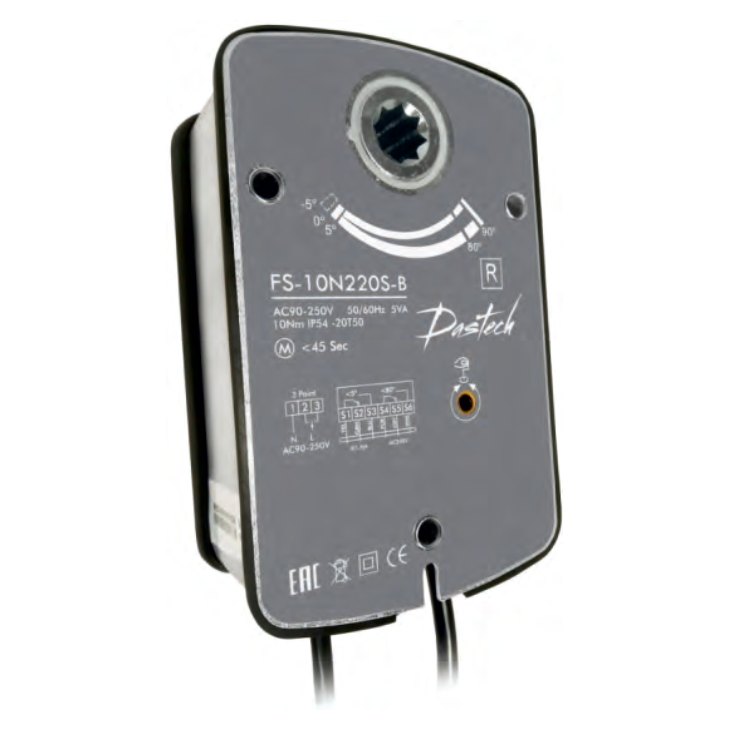 Электропривод Dastech FS-15N24S-B 15 Н·м, 24 В, под Болид С2000-СП4 Электропривод Dastech FS-15N24S-B 15 Н·м, 24 В, под Болид С2000-СП4