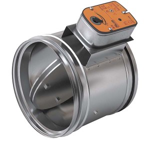 Противопожарный клапан LVR-60-355-НО-МВ-N(230)-Нп круглый Ø355 мм, EI 60, нормально открытый
