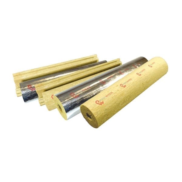 Цилиндры теплоизоляционные PIPEWOOL 120 из минеральной ваты, Ø18–1020 мм, толщина 20–100 мм