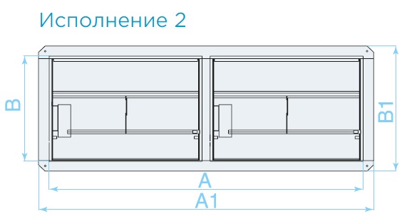 Виды кассетного исполнения стенового клапана c электромеханическим приводом — Клапан противопожарный DKS (КДМ-2М)/КДМ-3